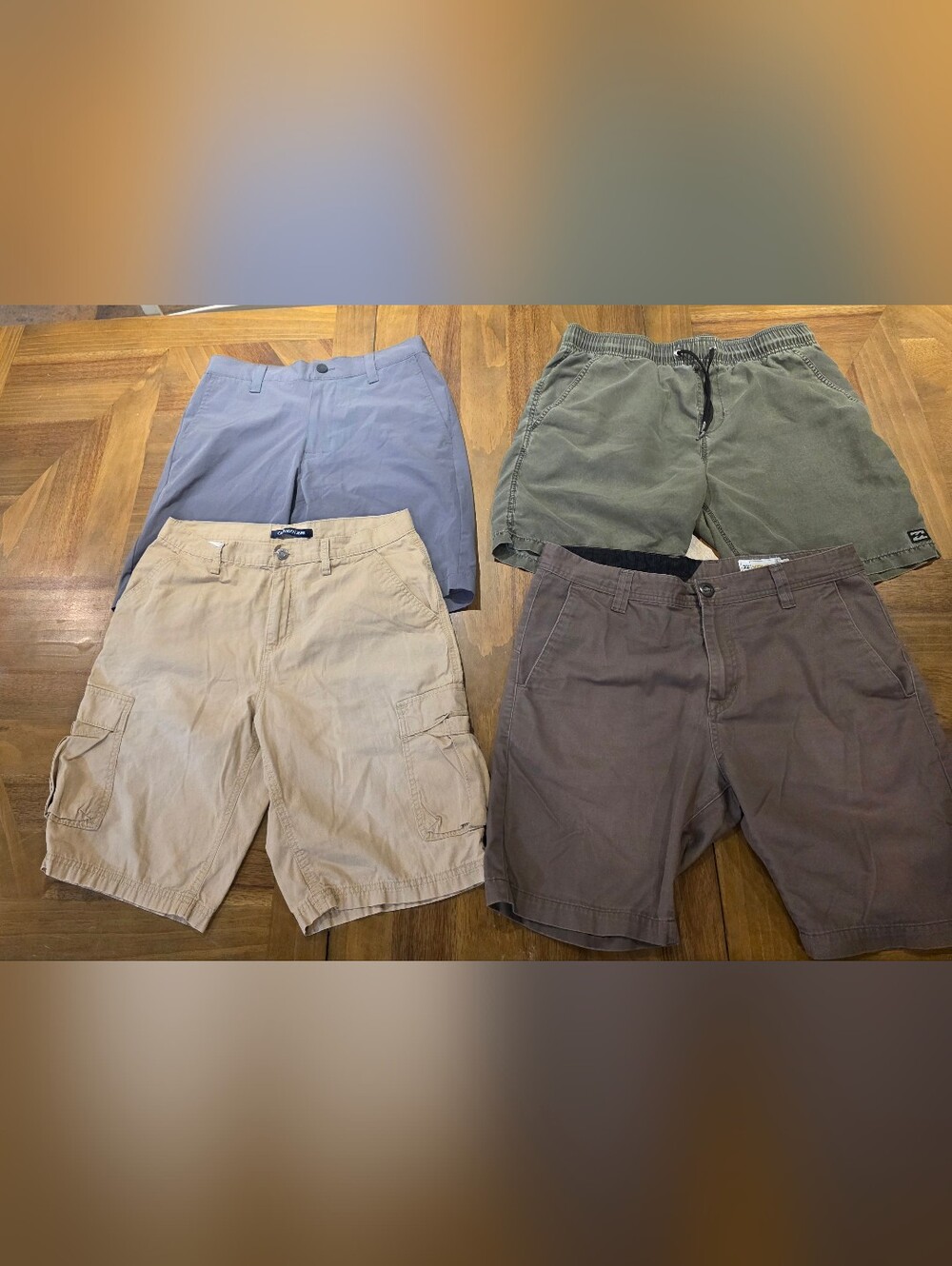Banana Republic Volcom Billabong Calvin Klein Sz 32 Flat Front MensShorts Lot 4
